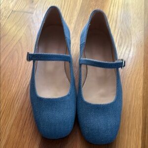 SOLD OUT - Alohas Blue Denim Mary Jane Flats 41 new